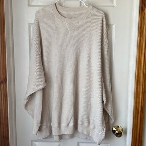 aerie Soft Waffle Crewneck Sweater